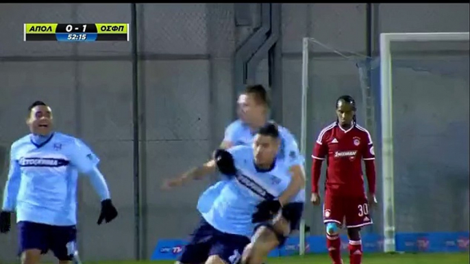 Georgios Valerianos Goal - Smyrnis 1 - 1t Olympiakos Piraeus -  Greek Cup - 16_12_2015