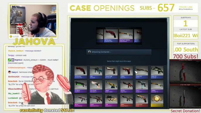 100 Revolver Cases! FIRST CASE KNIFE HYPE! Paladin M4A4 Unboxxing & The KennyS Hand Cannon Fail