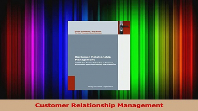 Lesen  Customer Relationship Management PDF Online