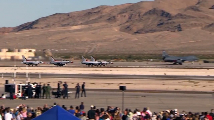 Awesome Air Show by U.S. Air Force Thunderbirds With F 16 Falcon Fighters