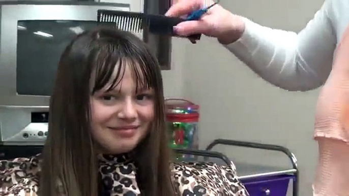 Cut Blunt Bangs into Long Hair | Easy Hairstyles Hair Style Full HD ★ tutorial step by step ★