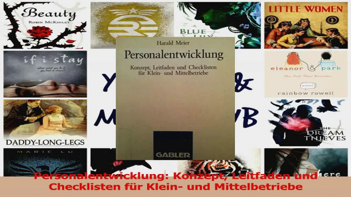 Download  Personalentwicklung Konzept Leitfaden und Checklisten für Klein und Mittelbetriebe Ebook Online