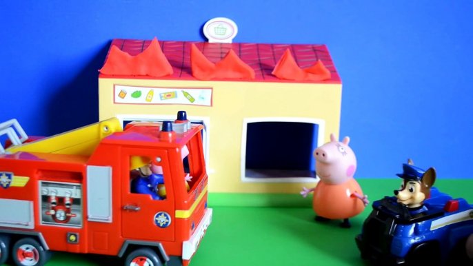 Fireman sam Fireman Sam Episode Paw Patrol Peppa Pig Mammy Pig FIRE Play-doh Animation