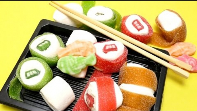 Candy Sushi Rolls -  Dessert Surprise with Chopsticks