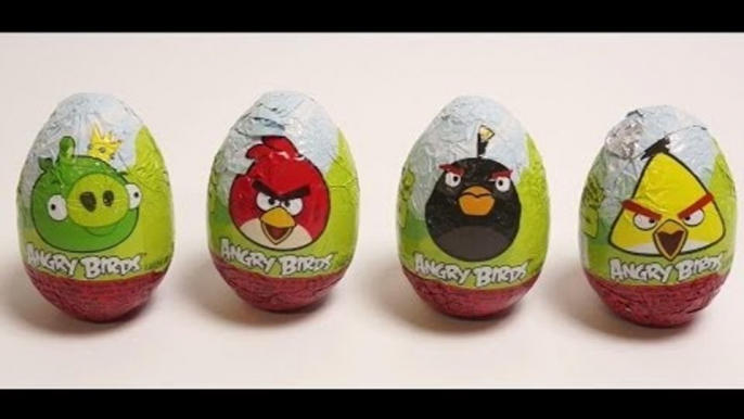 Đồ chơi trẻ em, đồ chơi Angry bird trong bóc trứng socola Kinder Surprise Eggs