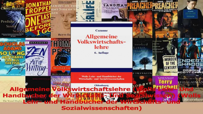 Lesen  Allgemeine Volkswirtschaftslehre Wolls Lehr Und Handbucher der Wirtschafts Und Ebook Frei