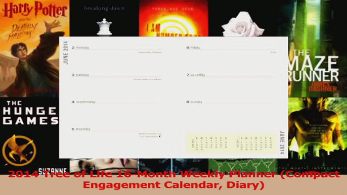 Read  2014 Tree of Life 16Month Weekly Planner Compact Engagement Calendar Diary PDF Free