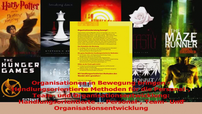 Lesen  Organisationen in Bewegung bringen  Handlungsorientierte Methoden für die Personal Team PDF Frei