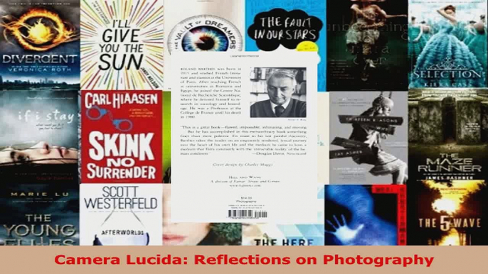 PDF Download  Camera Lucida Reflections on Photography Download Online