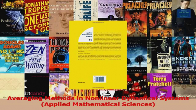 PDF Download  Averaging Methods in Nonlinear Dynamical Systems Applied Mathematical Sciences Download Full Ebook