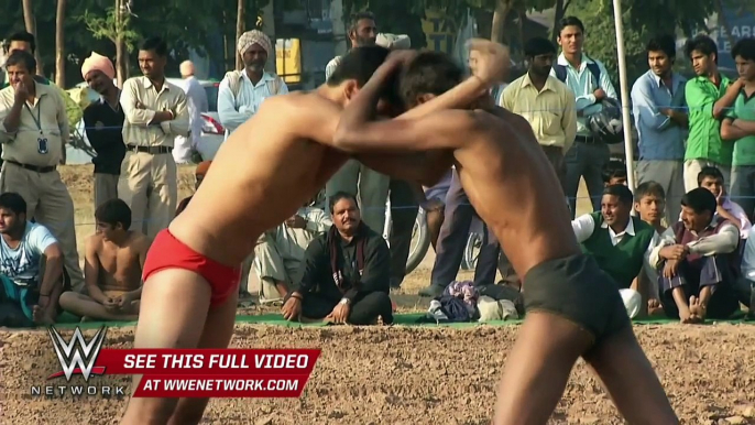 WWE Network׃ Lovepreet Singh joins the WWE Performance Center׃ WWE Breaking Ground, December 7, 2015