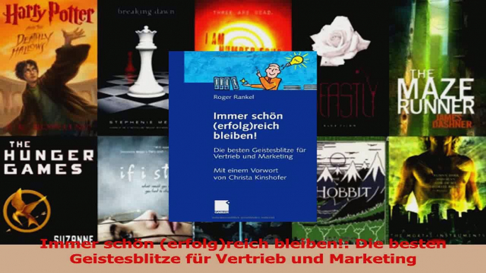 Lesen  Immer schön erfolgreich bleiben Die besten Geistesblitze für Vertrieb und Marketing Ebook Frei