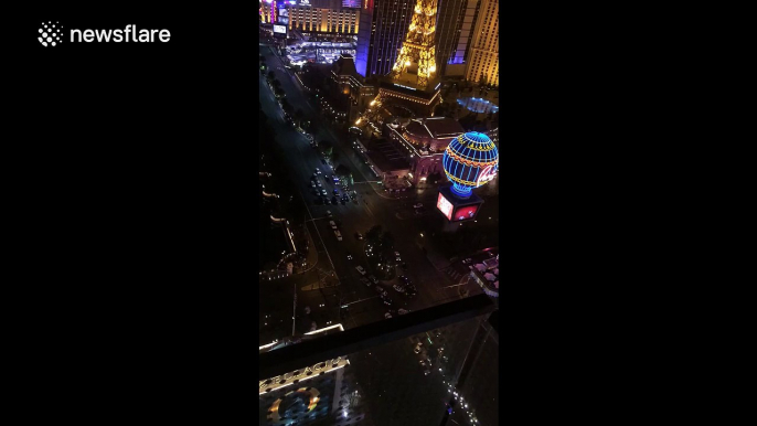 Aftermath of Las Vegas strip crash that killed one and injured dozens