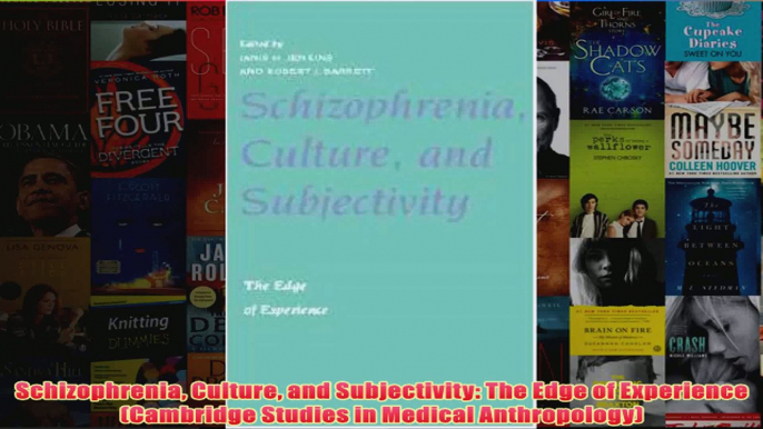 Schizophrenia Culture and Subjectivity The Edge of Experience Cambridge Studies in