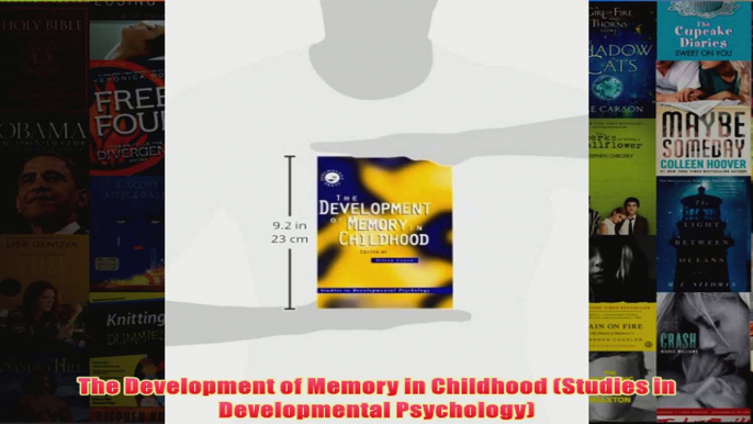 The Development of Memory in Childhood Studies in Developmental Psychology