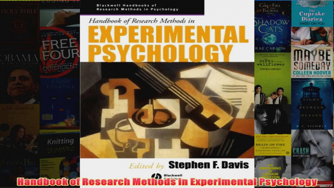 Handbook of Research Methods in Experimental Psychology