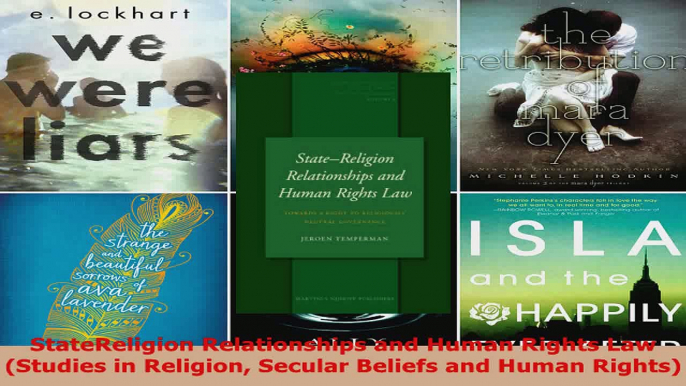 Read  StateReligion Relationships and Human Rights Law Studies in Religion Secular Beliefs and EBooks Online