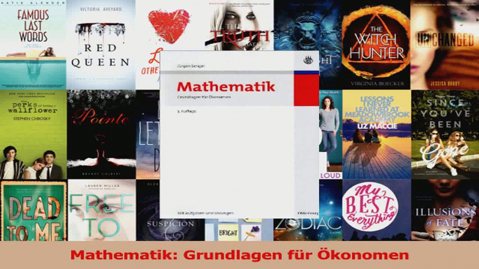 Lesen  Mathematik Grundlagen für Ökonomen Ebook Online