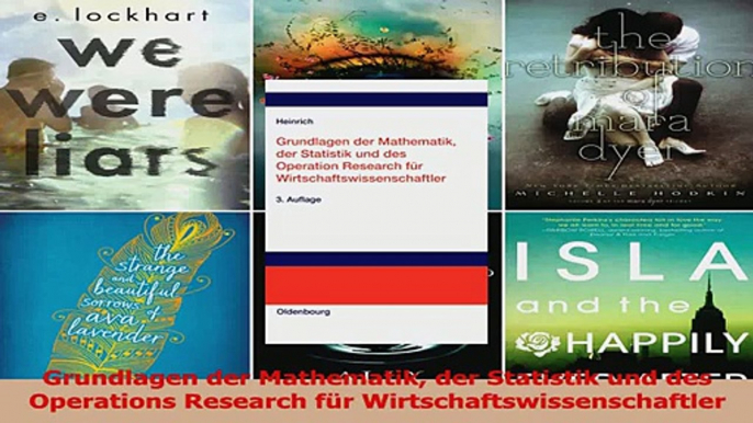 Lesen  Grundlagen der Mathematik der Statistik und des Operations Research für Ebook Frei