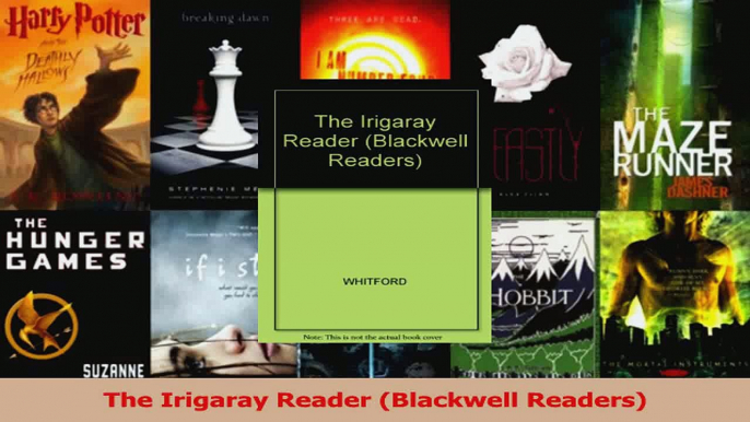 Read  The Irigaray Reader Blackwell Readers Ebook Free