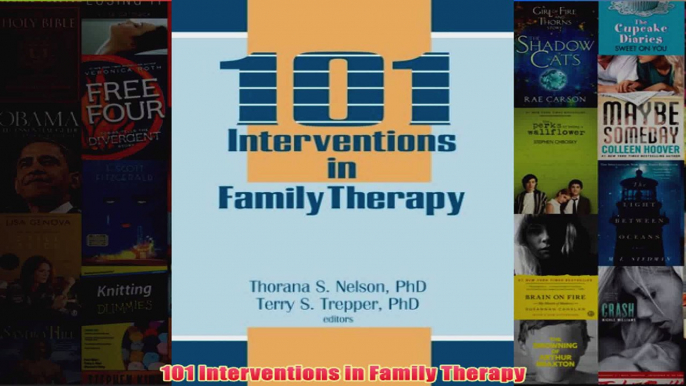 101 Interventions in Family Therapy