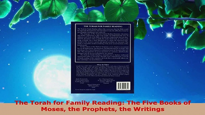 Read  The Torah for Family Reading The Five Books of Moses the Prophets the Writings Ebook Free