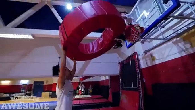 Extreme basketball dunks by the Dunking Devils!