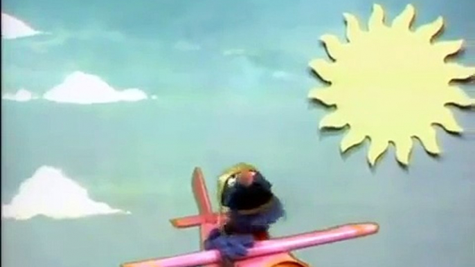 Classic Sesame Street Grover Flies an Airplane