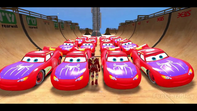 Lightning McQueen Cars with Iron Man EPIC SMASH PARTY! ( Pixar Cars + The Avengers )