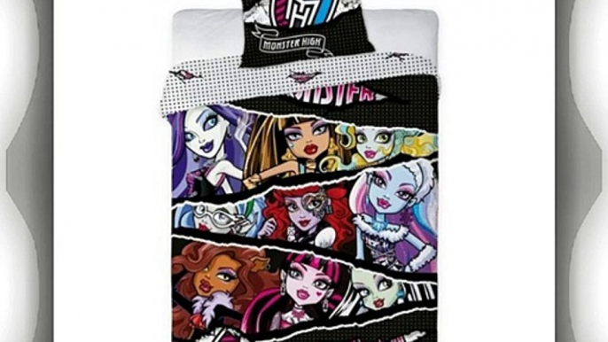 Monster High Best Ghoul Friends Panel Duvet Cover Set