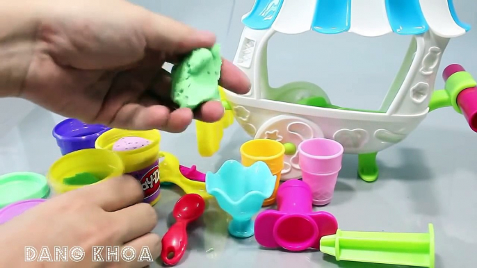 Đồ chơi Play doh cho bé chơi trò chơi làm kem bằng đất sét Playdoh rất vui