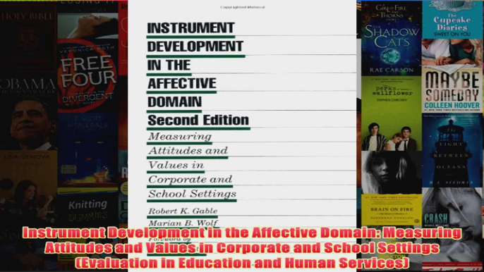 Instrument Development in the Affective Domain Measuring Attitudes and Values in