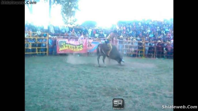 SUPER JARIPEO EN EL PUENTE CON LOS TOROS DIVINOS DE JUAN DIAZ Y RANCHO EL PORRASO JINETES CON ESPUELA LIBRE LOGRANDO BUENAS MONTAS CAIDAS Y SUSTOS DICIEMBRE 2015