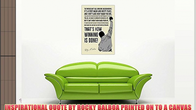 CREAM ROCKY BALBOA MOVIE POSTER CANVAS QUOTE WALL ART PRINTS ROOM DECORATION PICTURES HOME