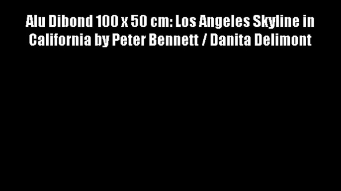 Alu Dibond 100 x 50 cm: Los Angeles Skyline in California by Peter Bennett / Danita Delimont