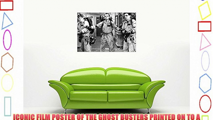 BLACK AND WHITE GHOST BUSTERS FILM POSTER FRAMED PRINTS CANVAS PICTURES WALL ART MOVIE PHOTOS