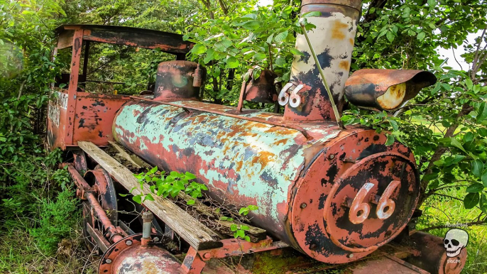 Abandoned trains. Old abandoned steam engine trains in USA. Abandoned steam locomotives