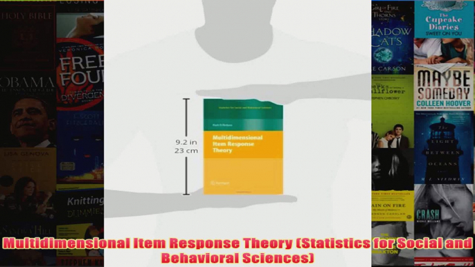 Multidimensional Item Response Theory Statistics for Social and Behavioral Sciences