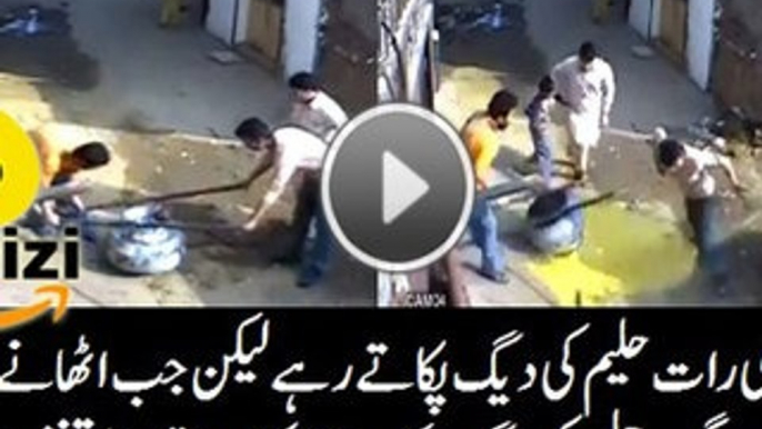 How A Full Daig of Haleem Wasted Shocking Video