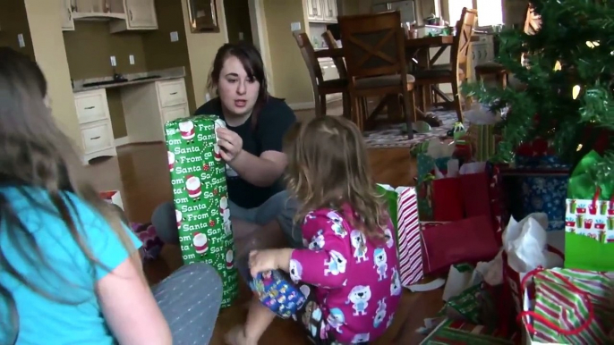 Kids Opening Christmas Presents - Monster High Gifts - iPhone Surprise - Baby Fun Day 2013