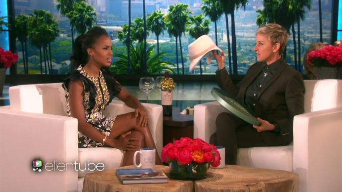 Kerry Washington Tries Out Her Tuba Skills