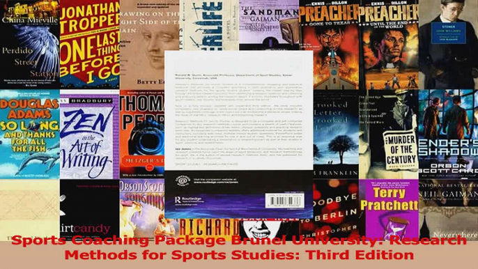 PDF Download  Sports Coaching Package Brunel University Research Methods for Sports Studies Third PDF Online