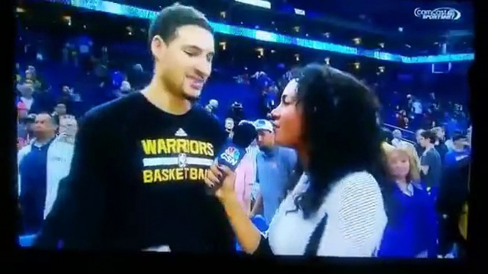 Klay Thompson Funny Post-Game Interview