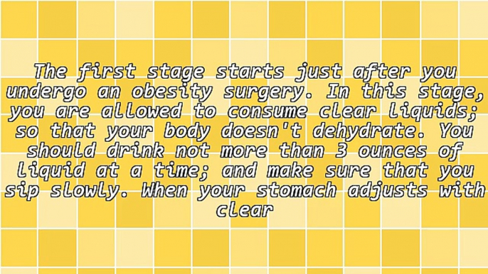 What to Eat After Gastric Bypass Obesity Surgery