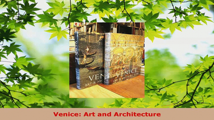 Read  Venice Art and Architecture Ebook Free