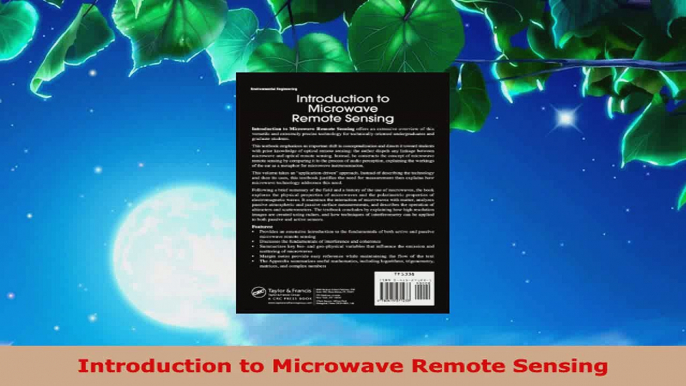 PDF Download  Introduction to Microwave Remote Sensing Download Online