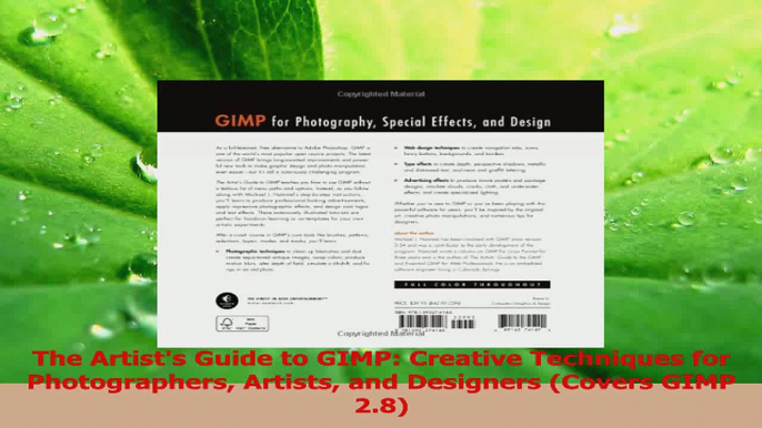 PDF Download  The Artists Guide to GIMP Creative Techniques for Photographers Artists and Designers Read Online