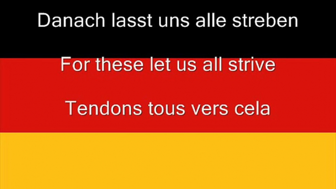 Die deutsche Hymne - The German Anthem - L'hymne de l'Allemagne