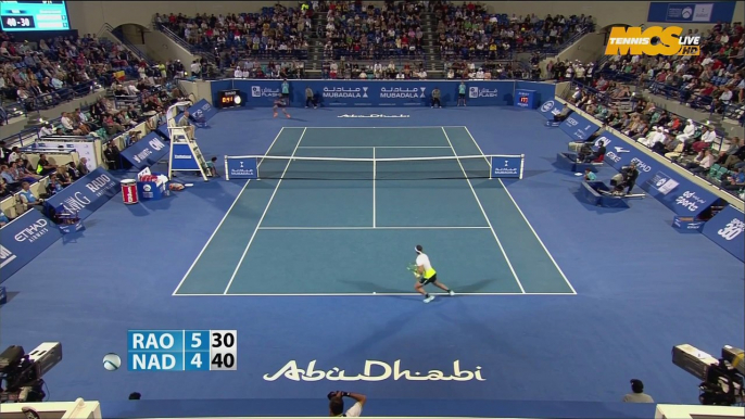 Rafael Nadal vs Milos Raonic 2016 Abu Dhabi Exhibition Final Highlights HD