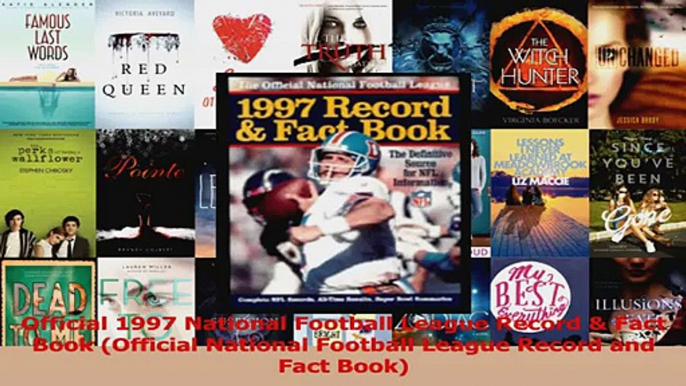 Official 1997 National Football League Record  Fact Book Official National Football Download